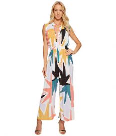 Mara Hoffman Superstar Sleeveless Gather Jumpsuit at Zappos